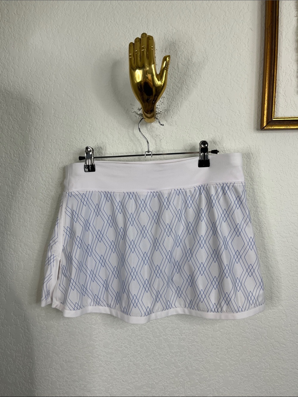 Nike Dri Fit Diagonal Shapes Geometric A Line Tennid Pickleball Golf Mini Skirt - Picture 5 of 9